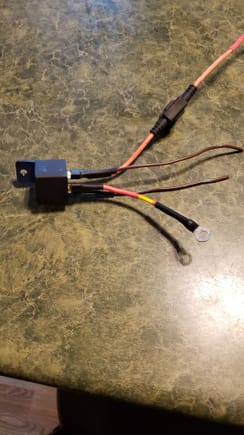 Got my new choke relay built.  I am getting fairly comfortable soldering.   Plan right now is to mount it under the alternator bracket.  Should look fairly clean.  Eventually I will run it through the oil pressure sensor also.