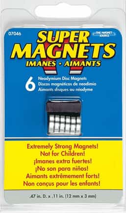 Hang your tools with these super magnets, but they will happily pinch your fingers.