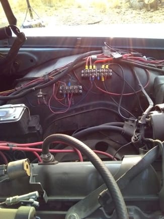 Wiring for Holley Sniper system, front headlights, and accessories