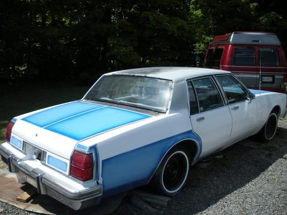 trunk and rear quarters freshly painted (2008)