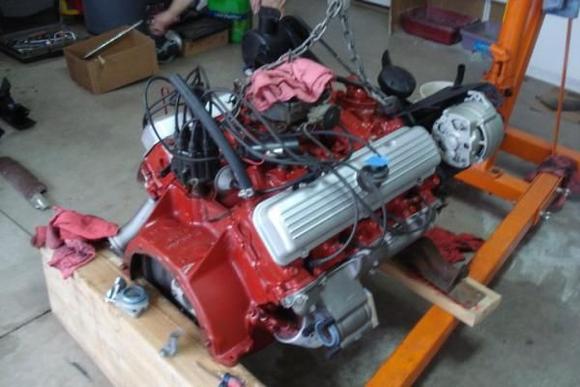 My restoration of a 1963 Starfire 394 V8 engine, the engine has less then 50 miles on it and terrible paint.. so we (Father and I) decided it deserved a new paint job!