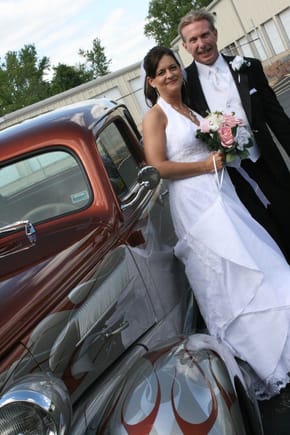 2010 Our Wedding Limo - 40's Ford Street Rod owned by a good friend