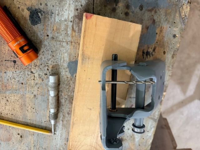Alternatively, a 1/8” drill bit could be used as locating pins when doing reattachment. 