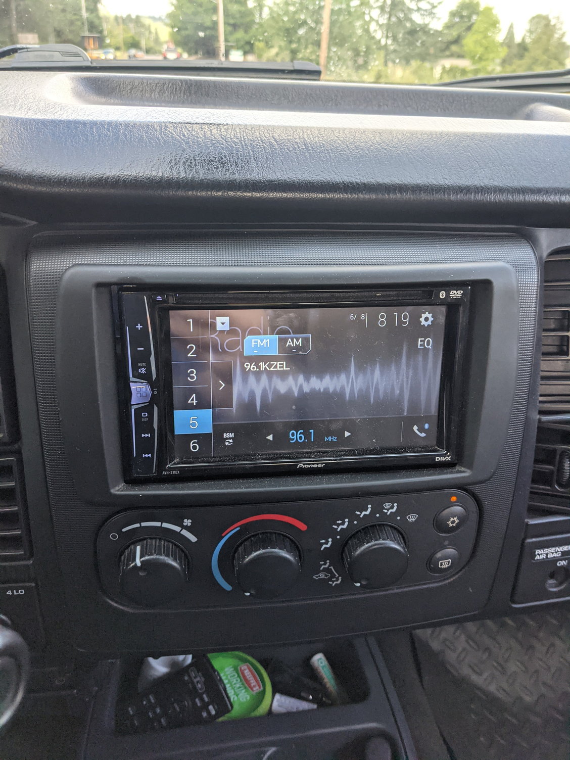 02 dodge dakota clearance double din conversion