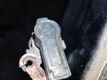 Back of "disarm switch" thats on the back of lock cylinder 