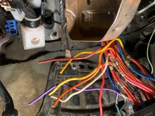 This is just another photo of chopped wires not sure if they go somewhere or just here for looks lol