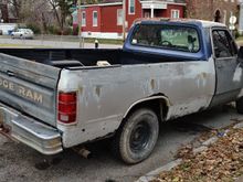 Rear of truck.  This is after we replaced the rear window