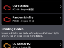 This is what comes up for it. I’ve changed both the O2 sensors before too. When I do a tune up on it it runs great for a few days or weeks but then starts up again. 