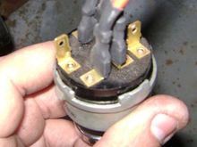 Ignition switch that came in the truck. Neither of these terminals seem to be needed.