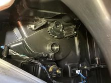 Blend door gear