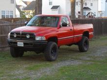 new paint, no fender flares.