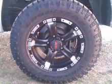 The new tires and rims
