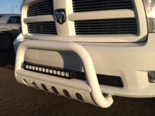 Powder coated bull bar with 20" Evo Prime Light Bar 20 degree- 10 Watt LED 10,320 Lumens