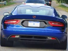 The 2013 SRT Viper GTS in metallic blue