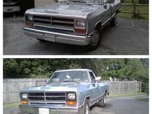 before and after some work.