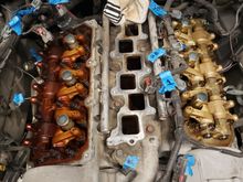 Upon opening her up, the left side is burnt up and almost completely dry