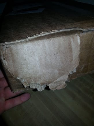 received the box this way, it traveled 1 town over to me.. wtf?