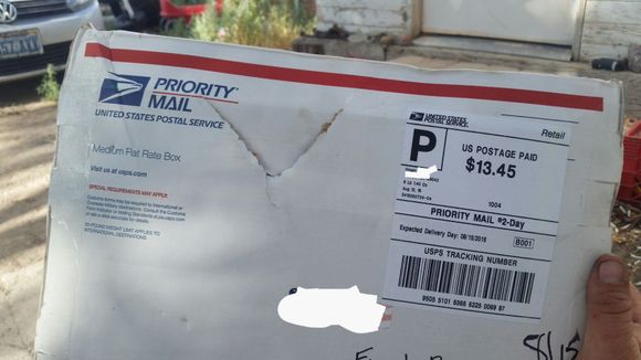 Shipping damage.