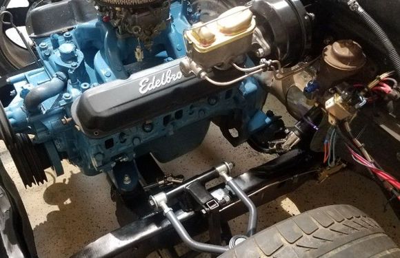 You can see some of the brake lines here. Ill finish the steering also. 