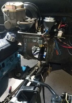 Brake and clutch lines. I like them straight and clean. The wires will be run along the fender. I might try and run them under. 