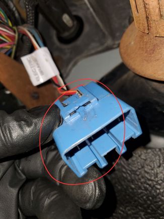 I assume this one has to do with the brake and reverse lights given its tag.  I just want to make sure it's not solely for a trailer brake controller.  This should be connected to something, right?  Anybody know where it's other half dangles from?