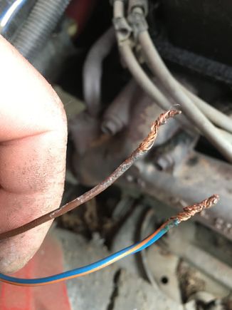 These two wires I'm still unsure about, I traced them back to the image below which is some sensor I can't find out cause Haynes sucks. 