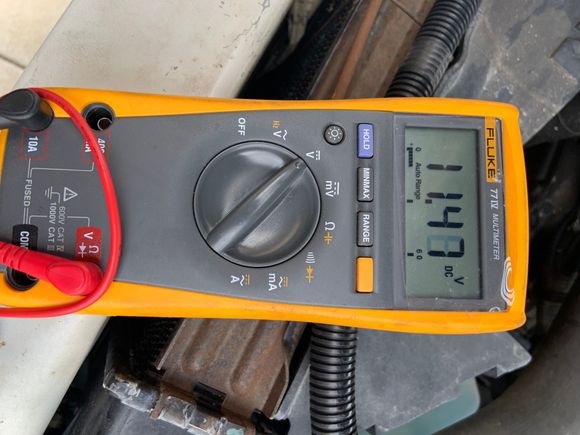 Currently not having too much voltage drop, but the heat due to the missing relay melted my
Last headlight switch.