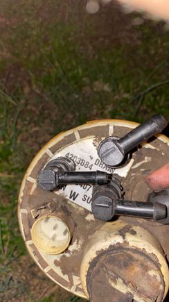 Fuel Pump Assembly Removed from Tank
