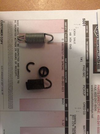 busted spring vs new spring