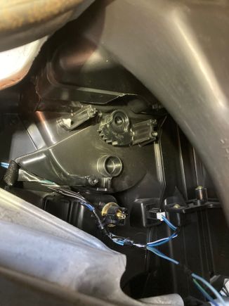 Blend door gear