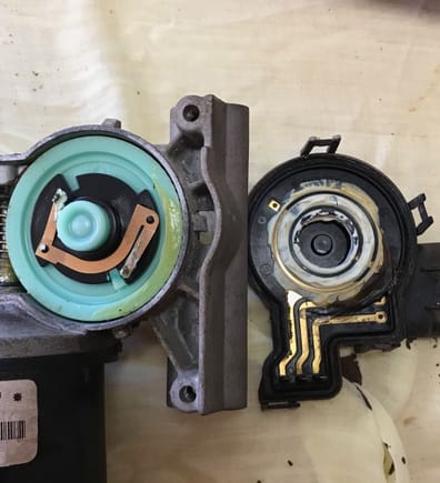 Old motor with bad contacts
