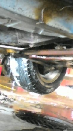 On the sway bar covered in ATF.