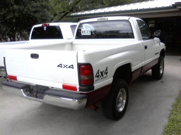 and heres the rear end with those stupid D.O.T. stickers those have been removed to it took a full day  with a razor blade and goo gone