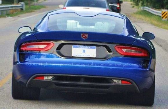 The 2013 SRT Viper GTS in metallic blue
