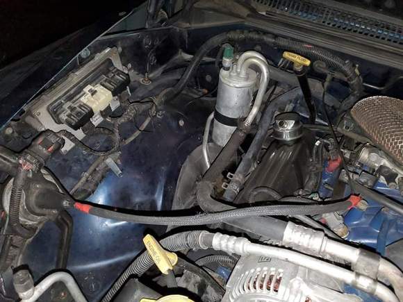 Motor has been rebuilt & all gasket replaced. Then i painted it blue while i had it out.