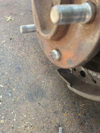 Cut off most of the stud.