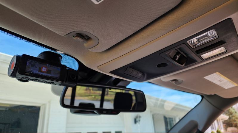 Where I mounted the Vantrue N4 DVR