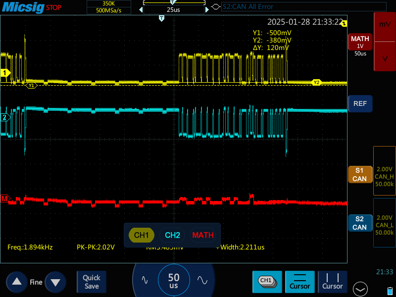 Noise on CAN bus