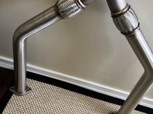 I'm sure the bit of rasp left over is due to the flex pipes in both the Y and test pipes