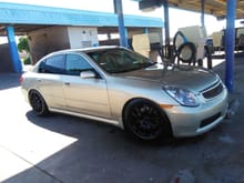 This is my badNbougie G35 theres a couple thing i want to do to her so im here to ask and learn i never really see 4dr sedans customized so hopefully i can get some knowledge about it ...