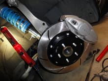 Akebono G37S upgrade.. Racing brake 2pc rotors and Bilstein PSS10s