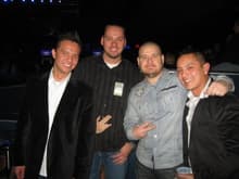 Me and the guys at fight night.