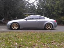 Diamond Graphite 6 speed Coupe w BC Racing BR series coilovers. On XXR 527 18x9.75  20 rear w 225/40  18x8.75  20 front w 225/40.