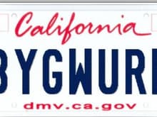 My new license plate