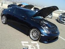 DSC03278  Double trophy winner at the '08 Toys 4 Tots
event....Team Transport 2nd place &amp; Nissan Sport Mag
Editors Choice best G35.... 
Gary