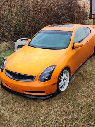 Trying to decide if i should return her to matte black or rewrap it candy orange,  