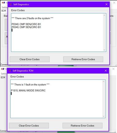 I pulled the TMC code as well as the EMC, before clearing them.