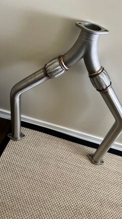 I'm sure the bit of rasp left over is due to the flex pipes in both the Y and test pipes