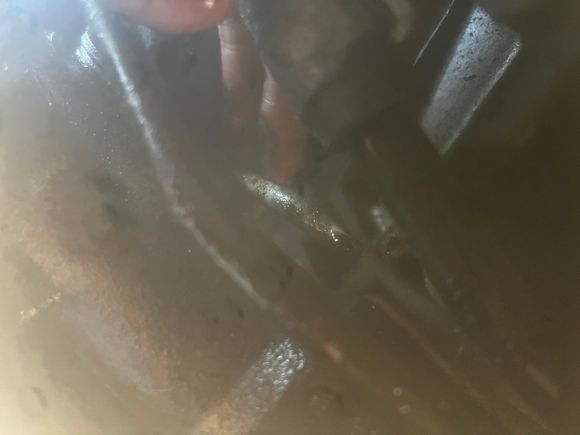 My two fingers pinpoint the break
