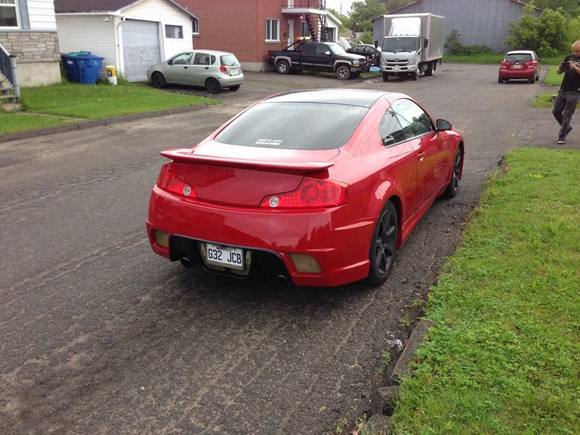 infiniti g35 , red , gtr body kit                        #g35#redcar#monbb#bodykit#gtrstyle#34#infiniti#car#passion#flash#sun#love2ride